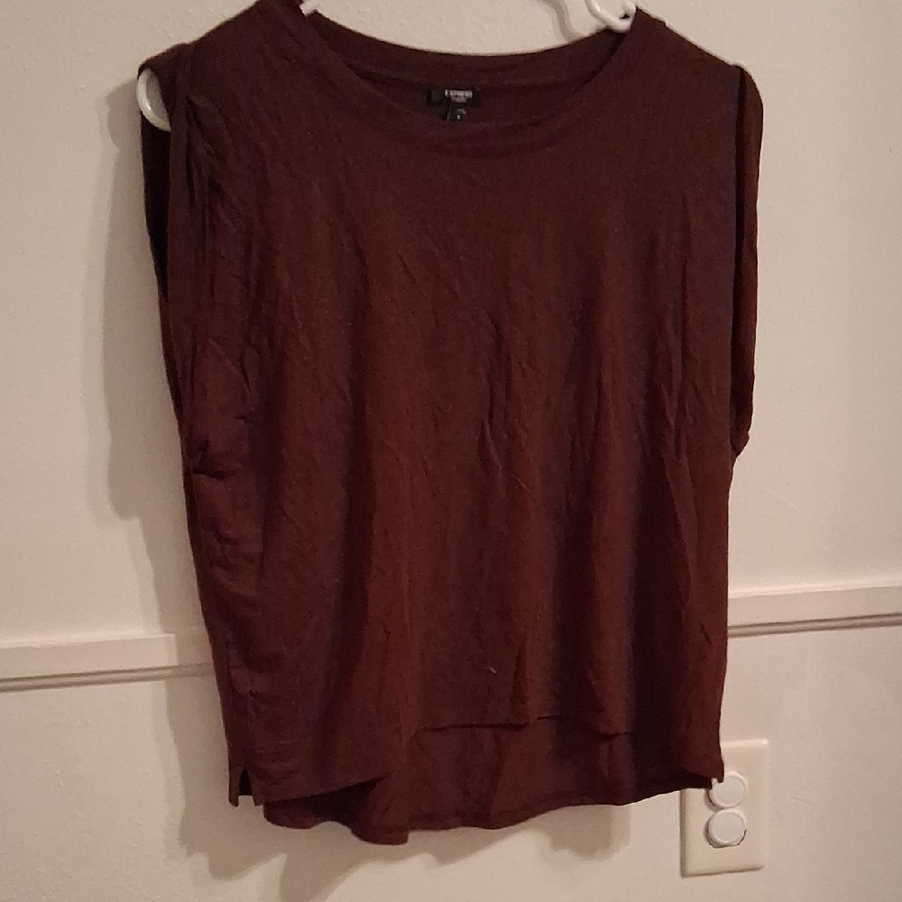 Express Dark Brown Muscle Tee